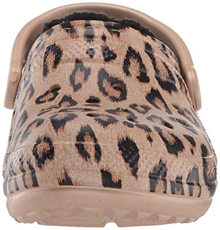 Lined Clog Crocs Classic Animal Print Clog Crocs Women's Classic
