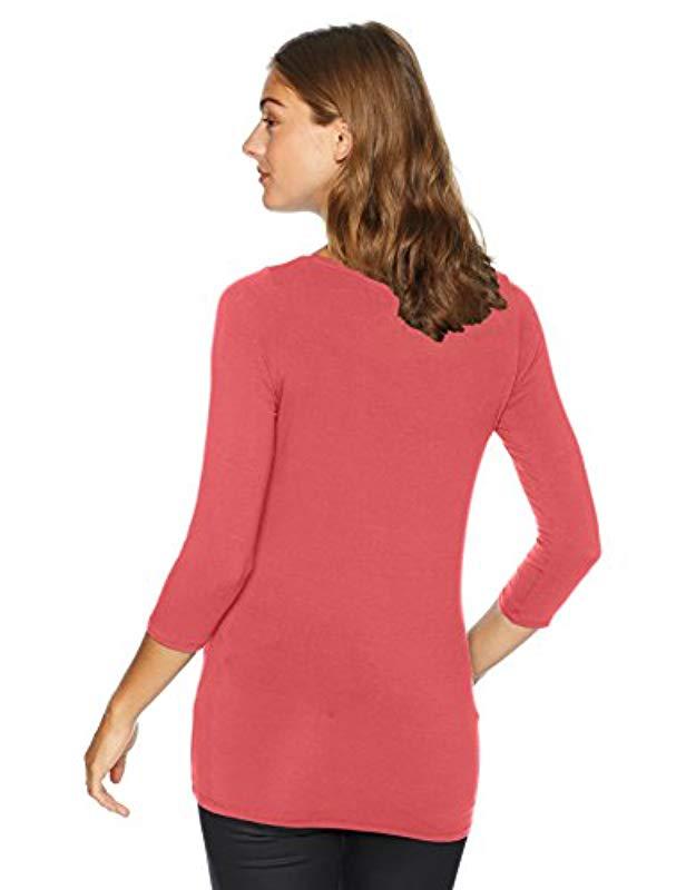 Majestic Filatures Womens Extrafine Superwashed 3/4 Sleeve Striped Boat Neck Majestic Filatures Womens Extrafine Superwashed 3/4 Sleeve Striped Boat Neck