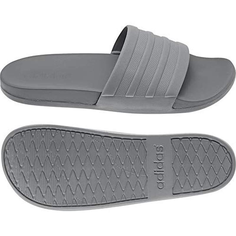 adidas Synthetic Performance Adilette Comfort Slide Sandal, Grey Three/grey  Three/grey Three, 10 M Us in Grey/Grey/Grey (Gray) for Men | Lyst