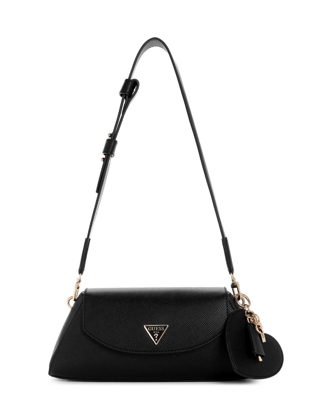 Guess Bolena Flap Shoulder Bag in Black Lyst