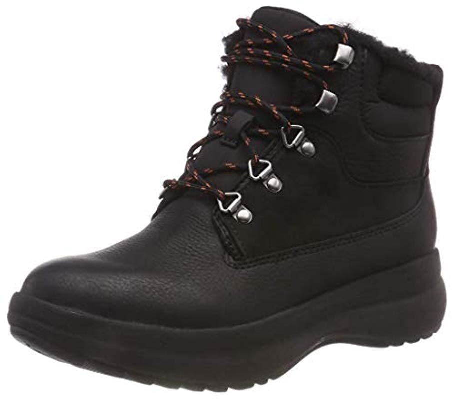 Clarks Un Orbit Lace Snow Boots in Black - Lyst