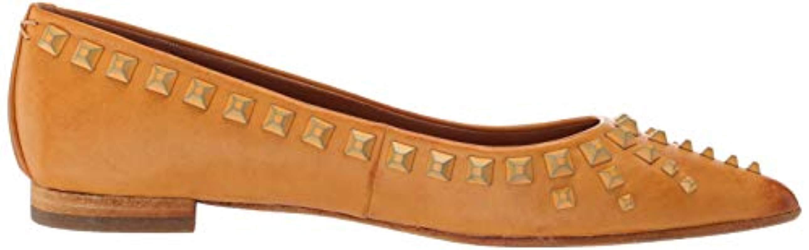 frye sienna deco stud ballet flat