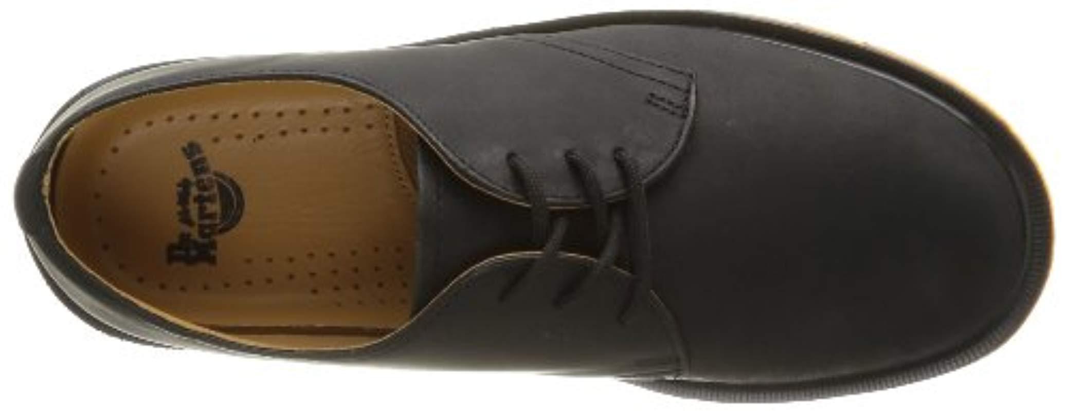 dr martens 1461 pw black greasy