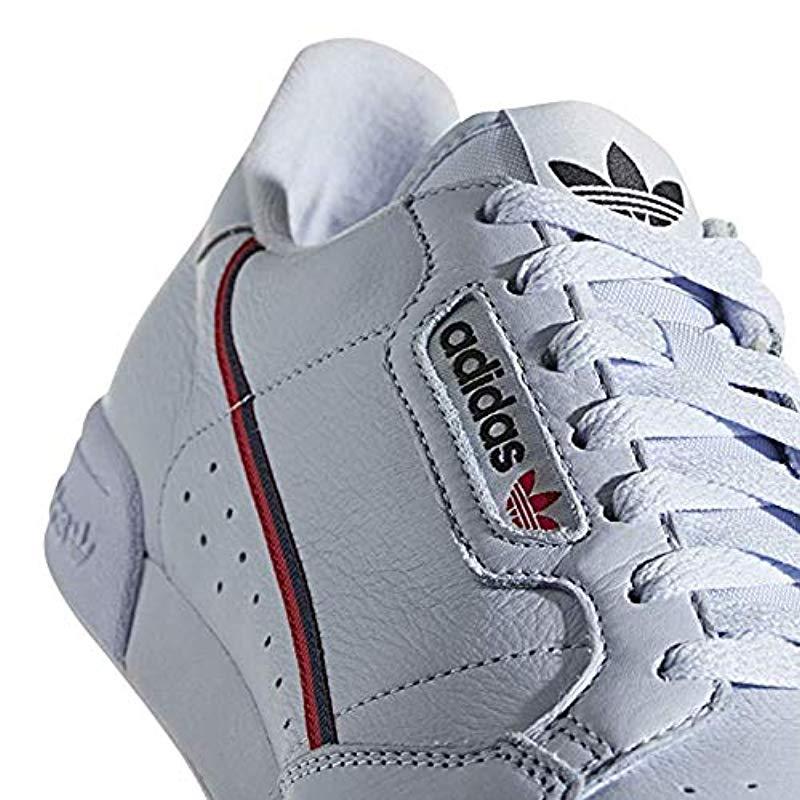adidas continental 80s trainers aero blue scarlet collegiate navy