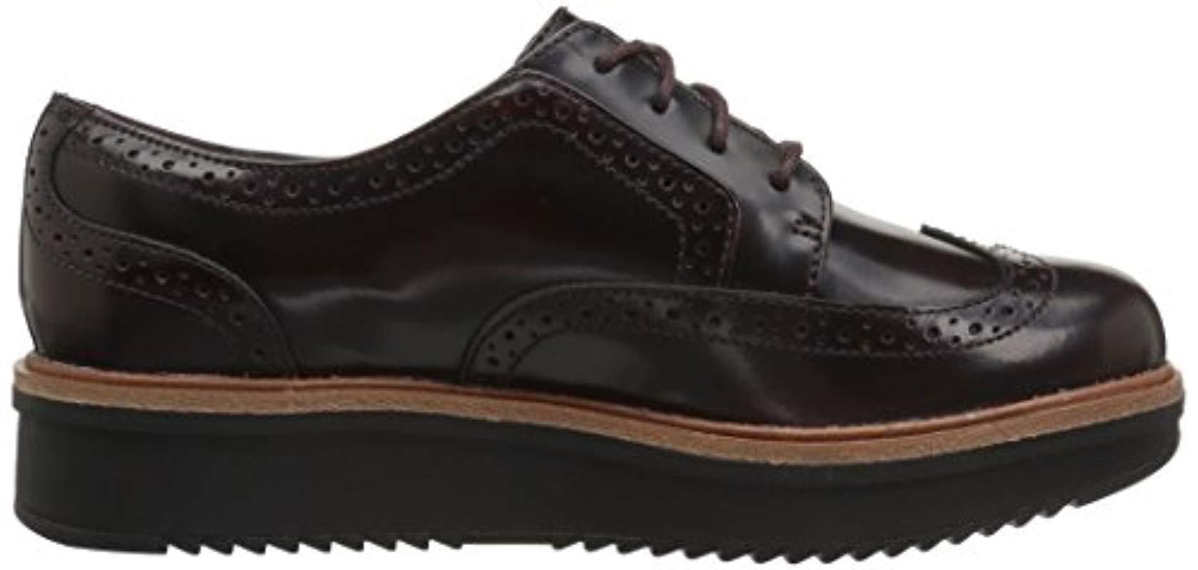 Clarks Leather Teadale Maira Oxford in Black - Save 68% - Lyst