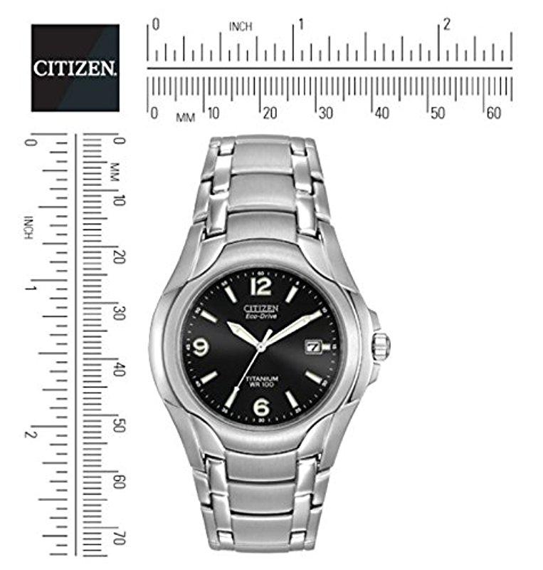 Citizen Eco-drive Titanium Wr100 Watch in Metallic for Men | Lyst