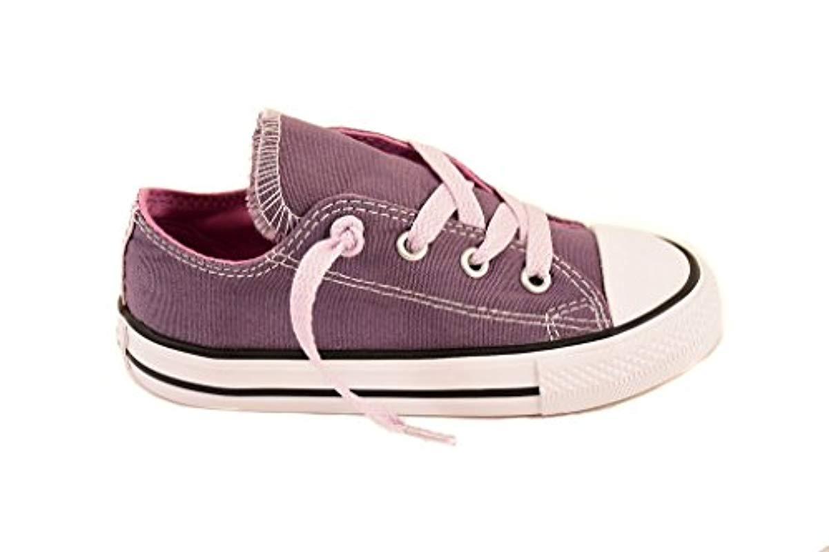 converse purple double tongue ox