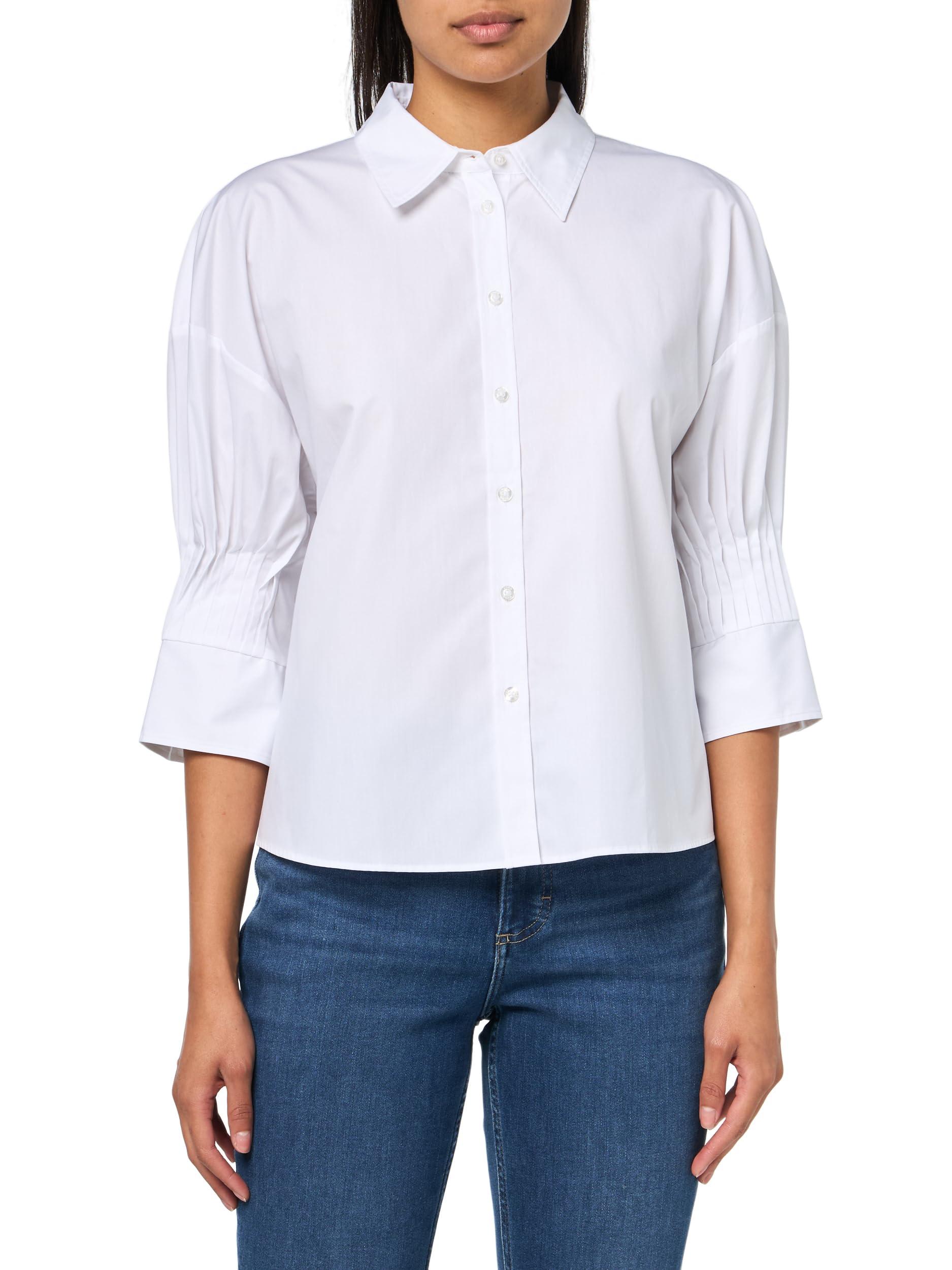 Puff sleeve button down sale