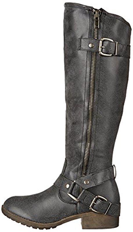 madden girl black riding boots