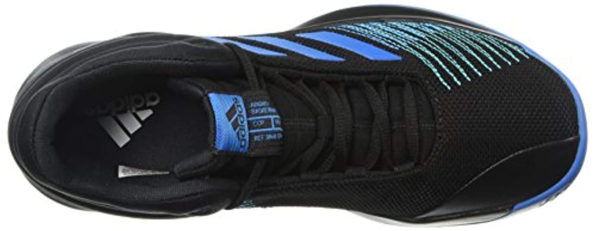 adidas Synthetic Pro Spark 2018 Basketball Shoe in Black/Bright Blue/Black ( Black) for Men | Lyst