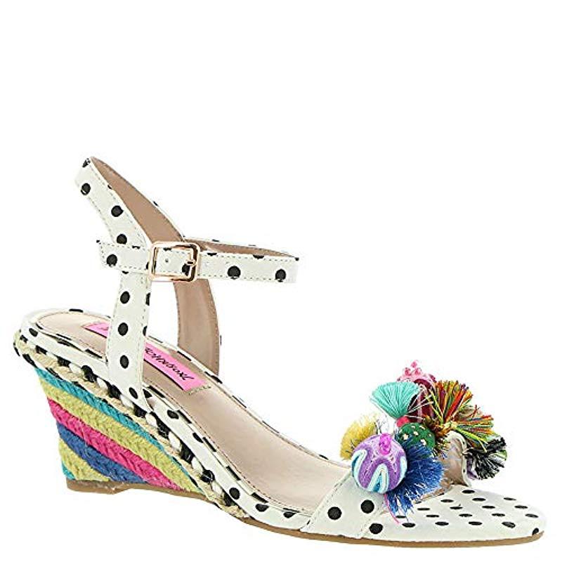 betsey johnson koko wedge sandals