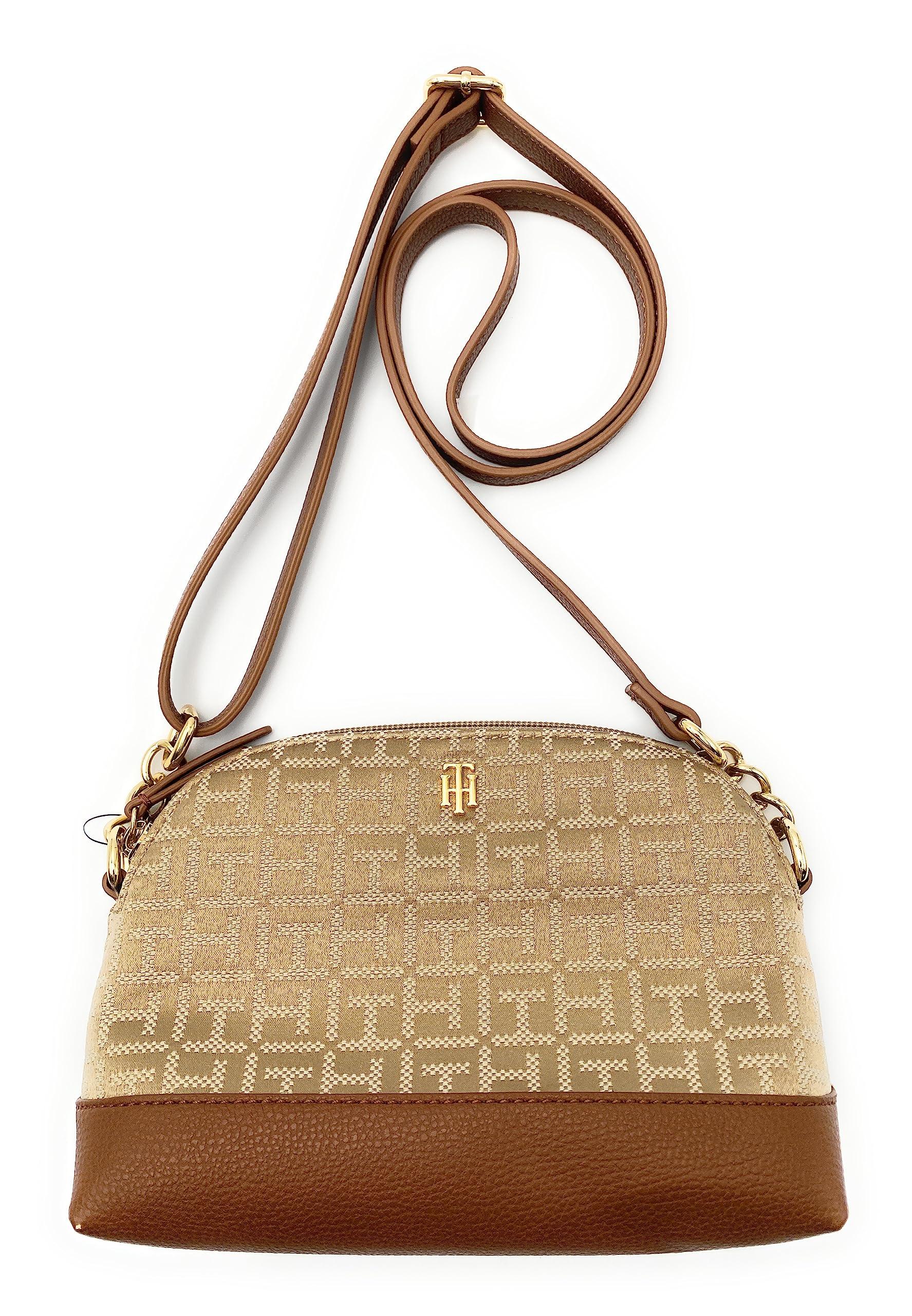 Bag8961 Sac à bandoulière pour femme Marron/beige 25 x 15 x 5 cm I Logo en  métal Tommy Hilfiger en coloris Neutre | Lyst