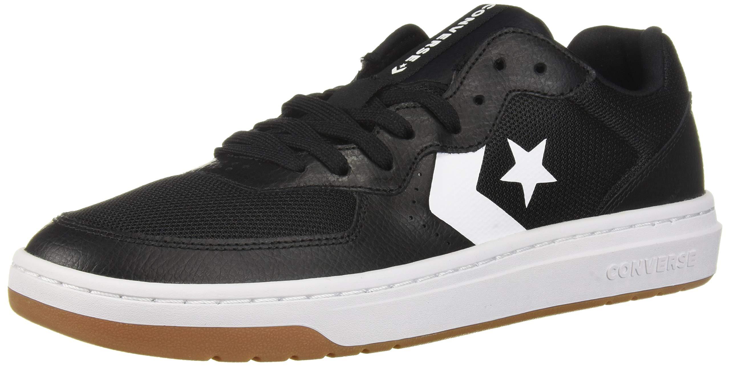Converse Leather Rival Low Top Sneaker in Black - Lyst