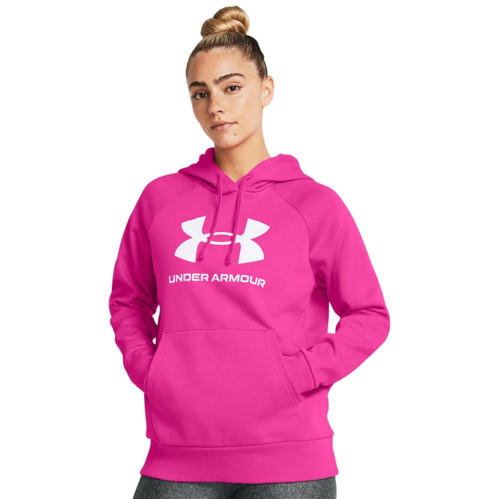 Pink under armour sweatshirt online