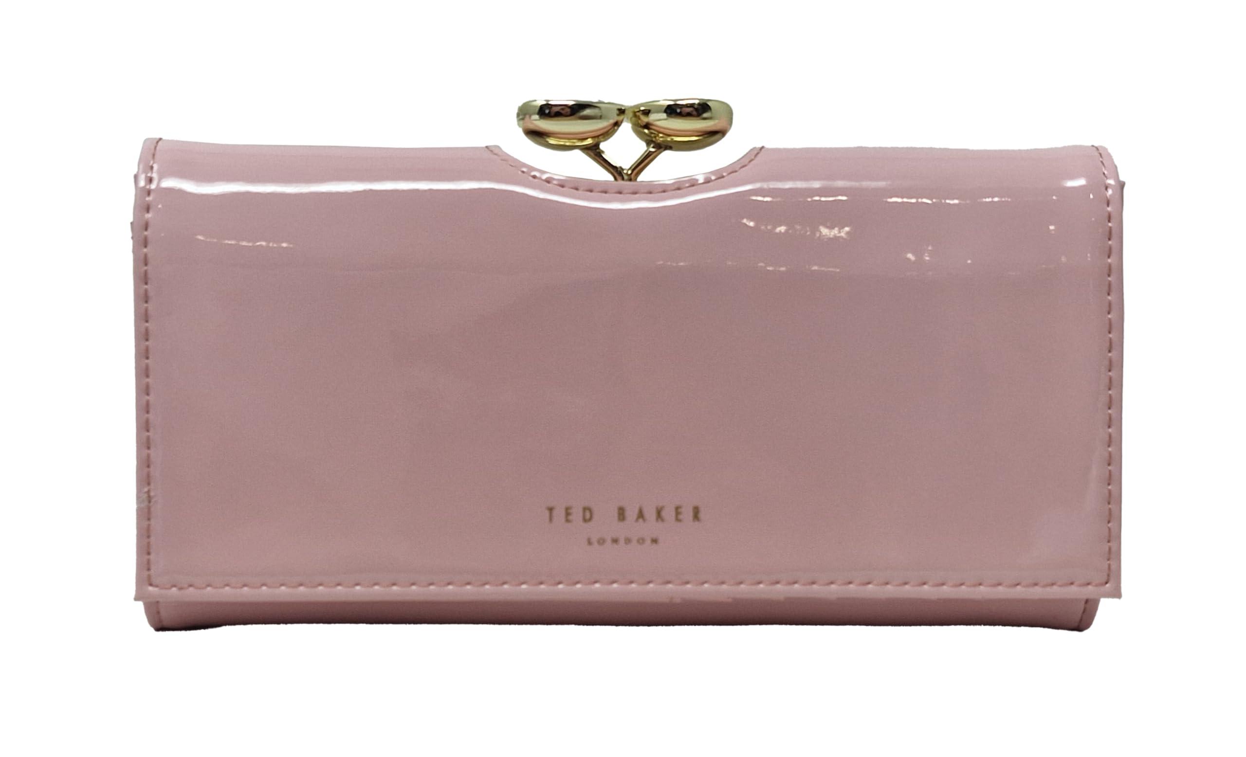 Ted Baker Aleshas Large Teardrop Bobble Purse In Dusky Pink Patent Leather  in Black | Lyst UK
