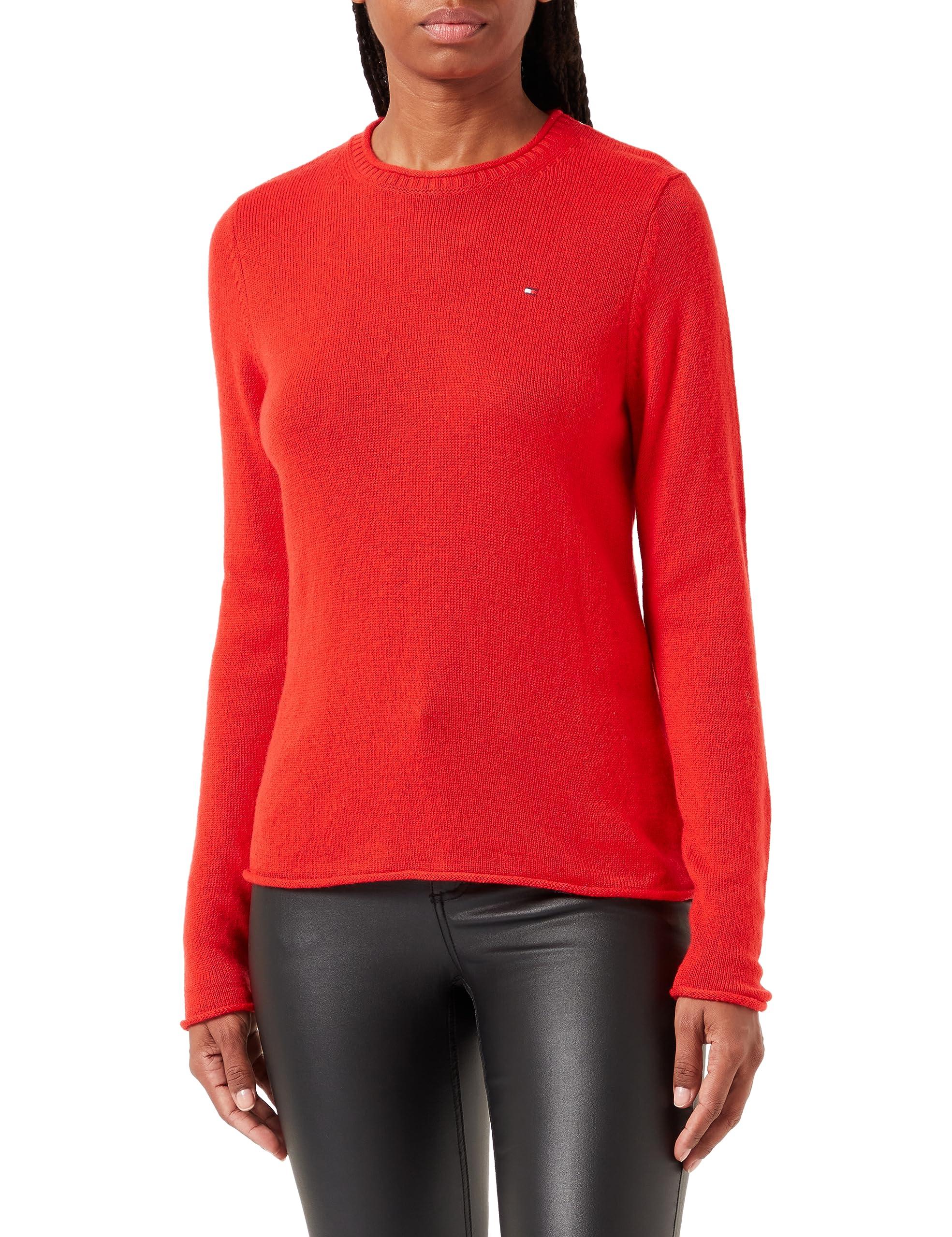Tommy Hilfiger Soft Wool C-nk Sweater in Red | Lyst UK