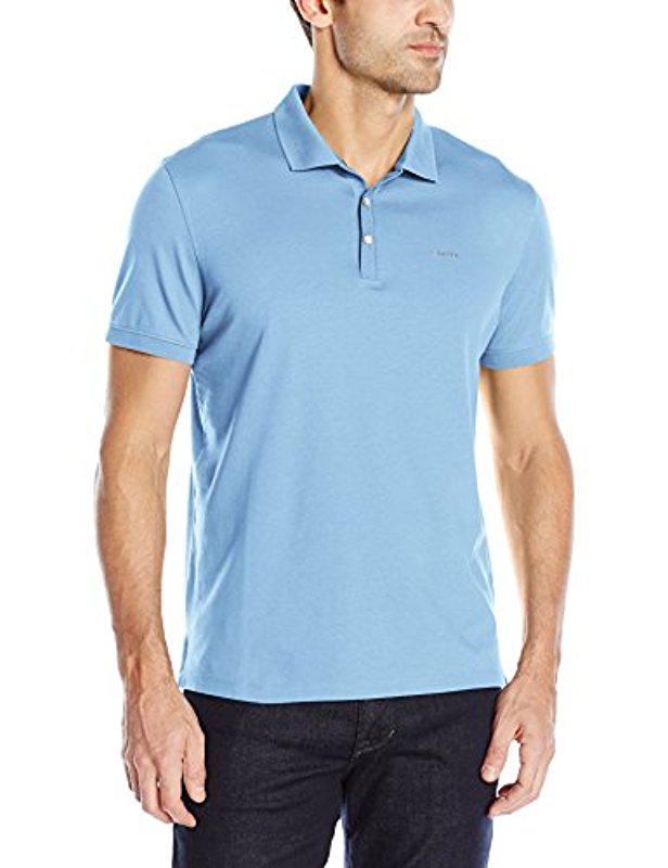 calvin klein liquid cotton polo
