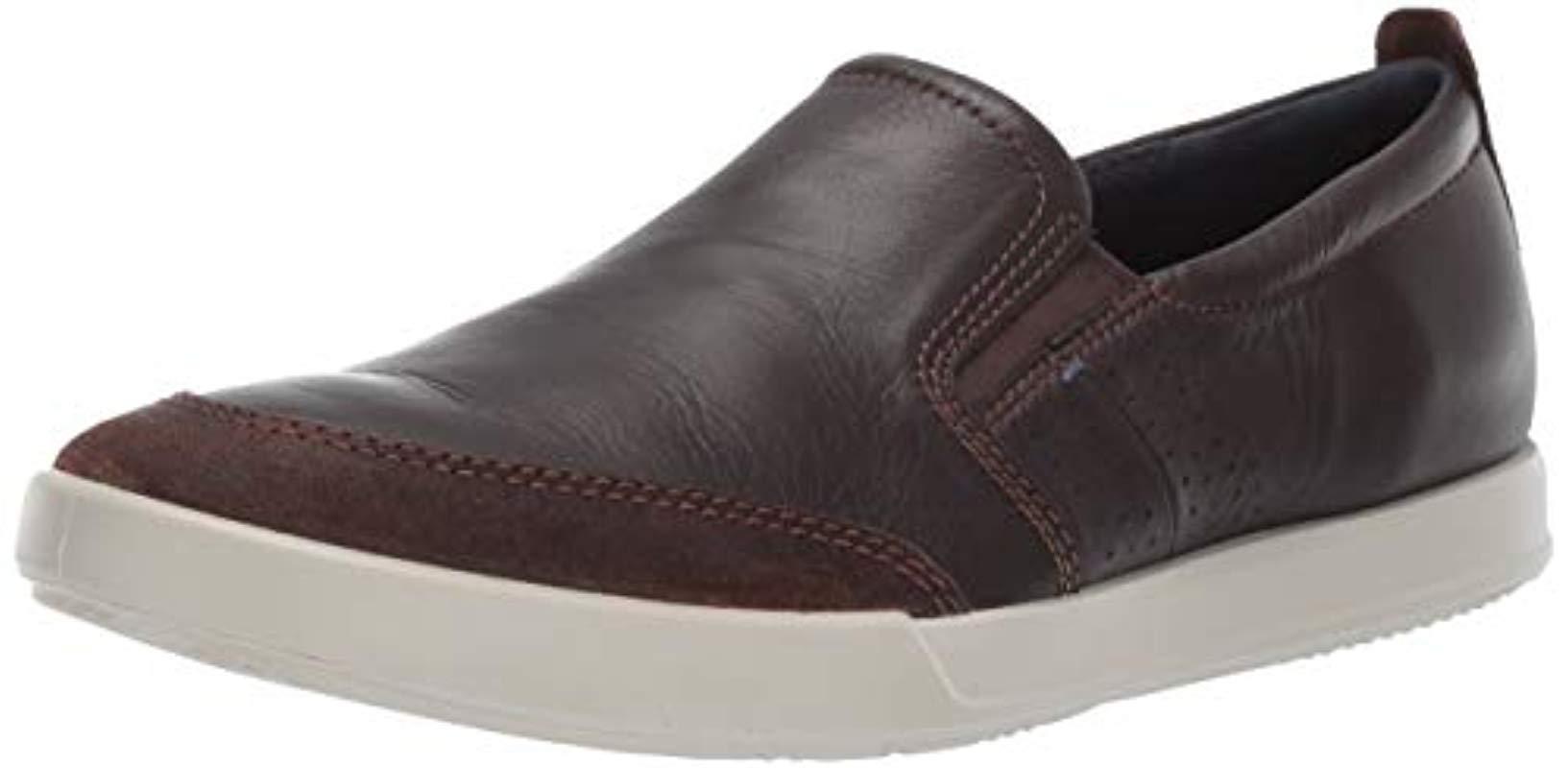 Ecco Leather Collin 2.0 Slip On Sneaker in Coffee/Coffee (Brown) for Men -  Save 57% - Lyst
