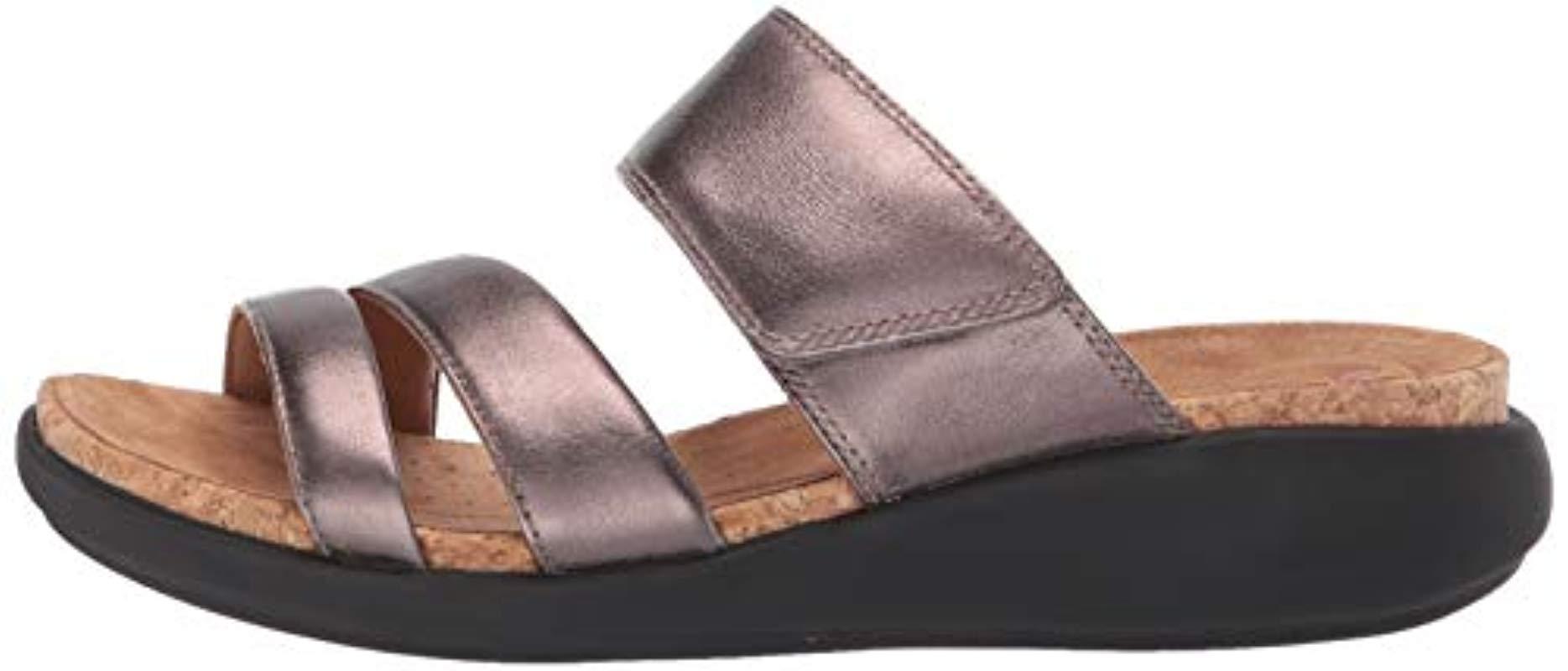 Clarks Leather Clarks Un Bali Way Slide Sandal - Save 69% | Lyst