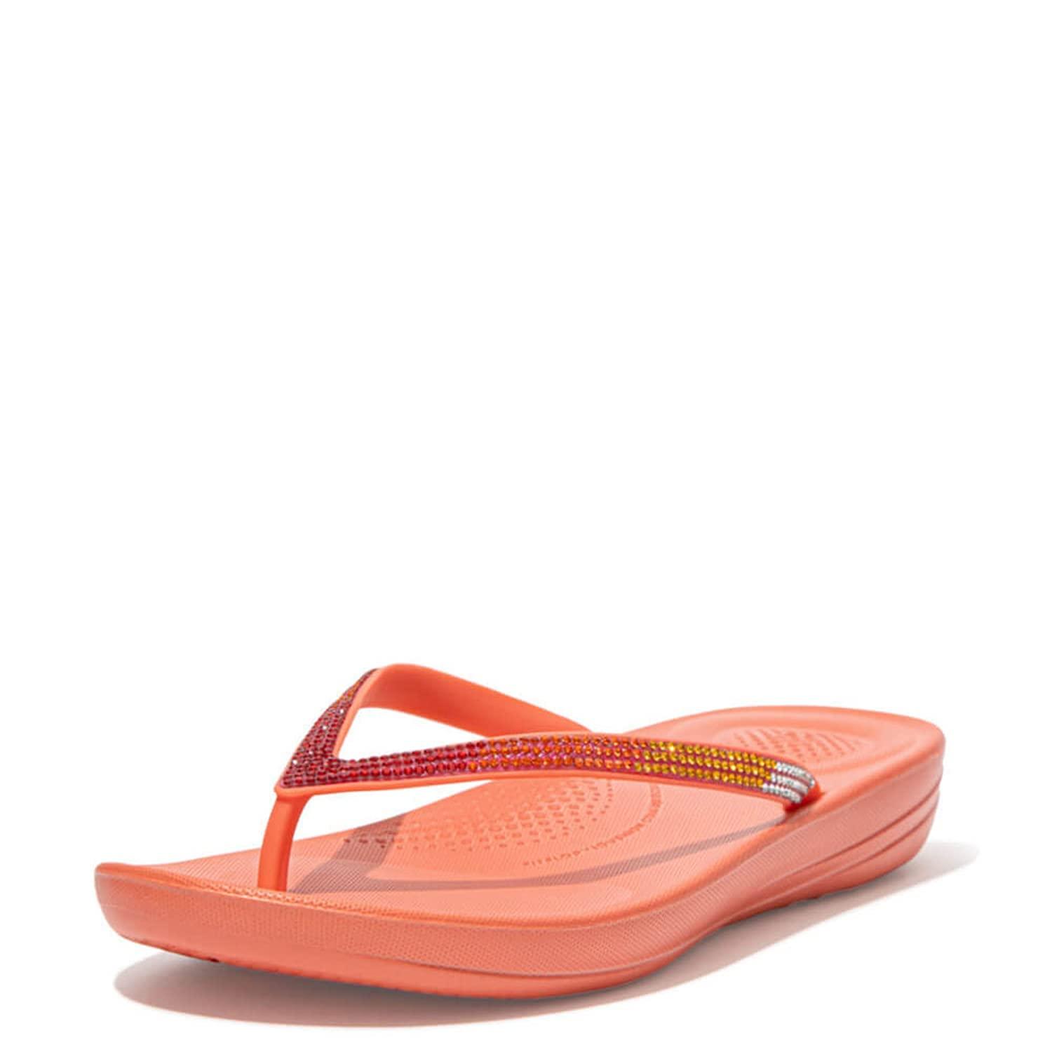 Fitflop Sparkle Classic Iqushionombre Flipflop in Coral Pink (Pink