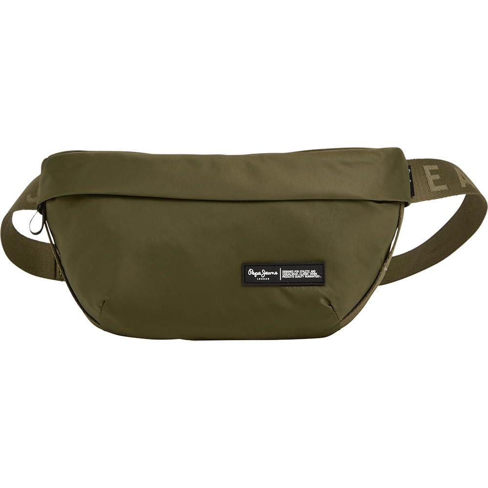 Pepe Jeans Jarvis Gürteltasche – 30x13x5 Cm, Polyester Mit Kunstleder, Grünes Design