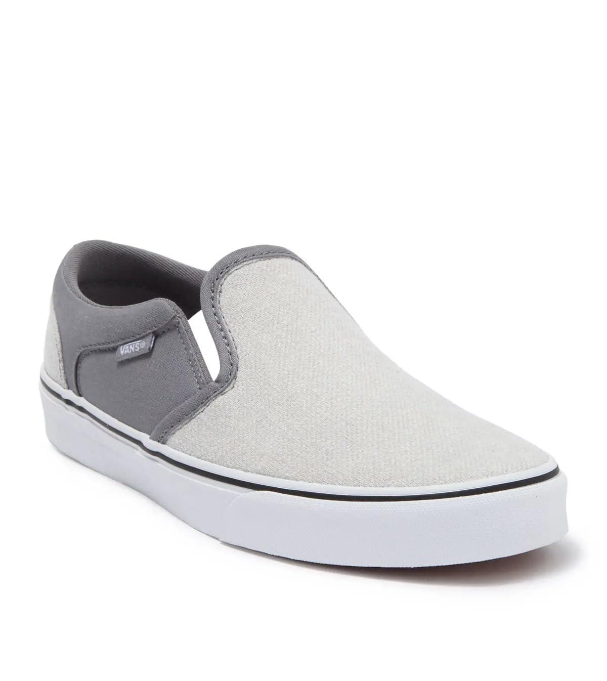 Asher Soft Textile Frost Grey White Classic Slip-on Baskets Vans pour homme  | Lyst