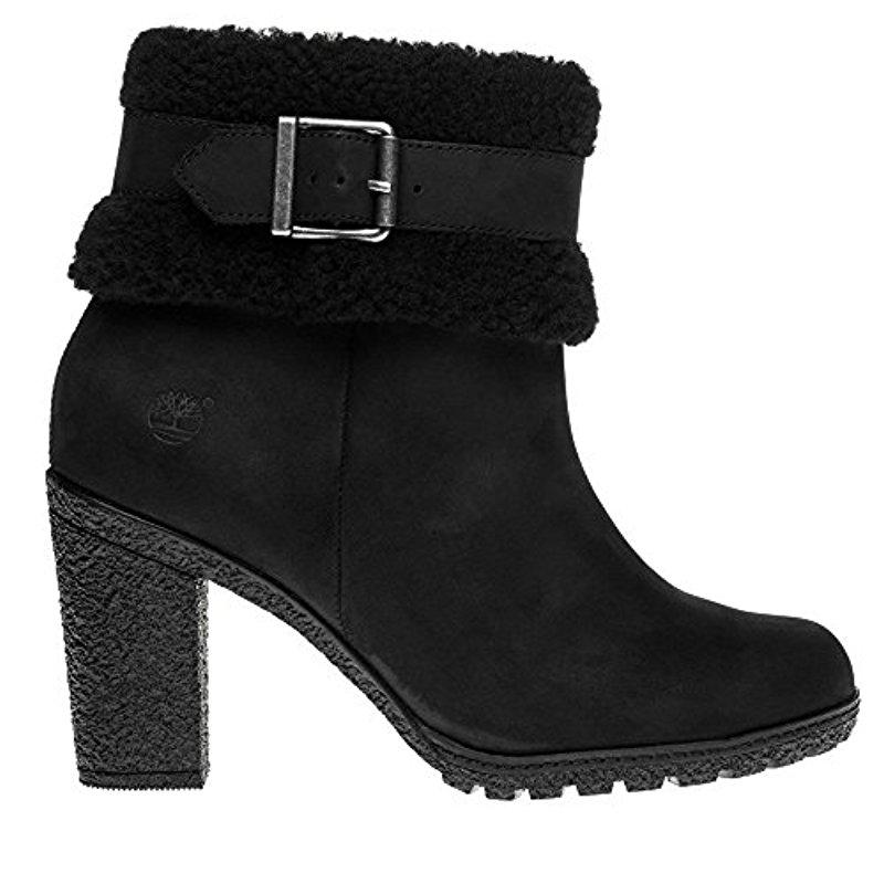 timberland women's glancy teddy fleece fold down boot