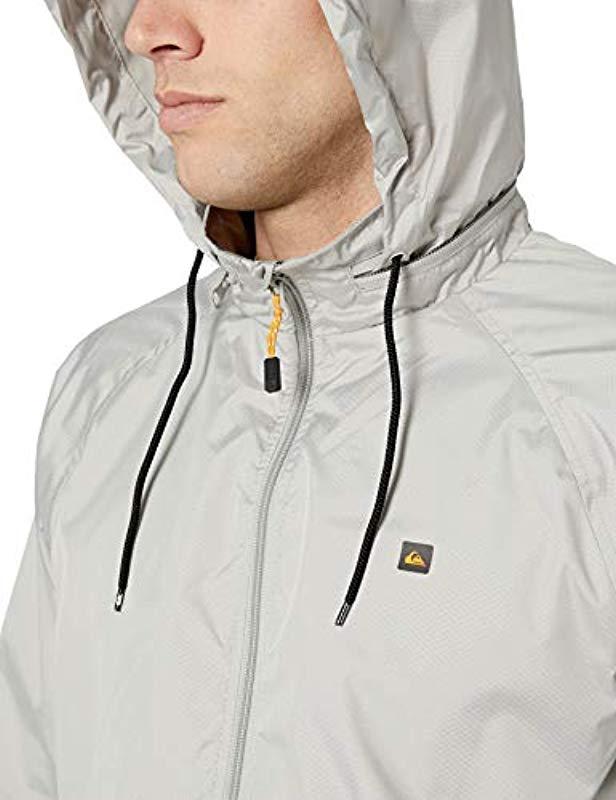Quiksilver Shell Shock 3 Windbreaker Jacket in Gray for Men Lyst