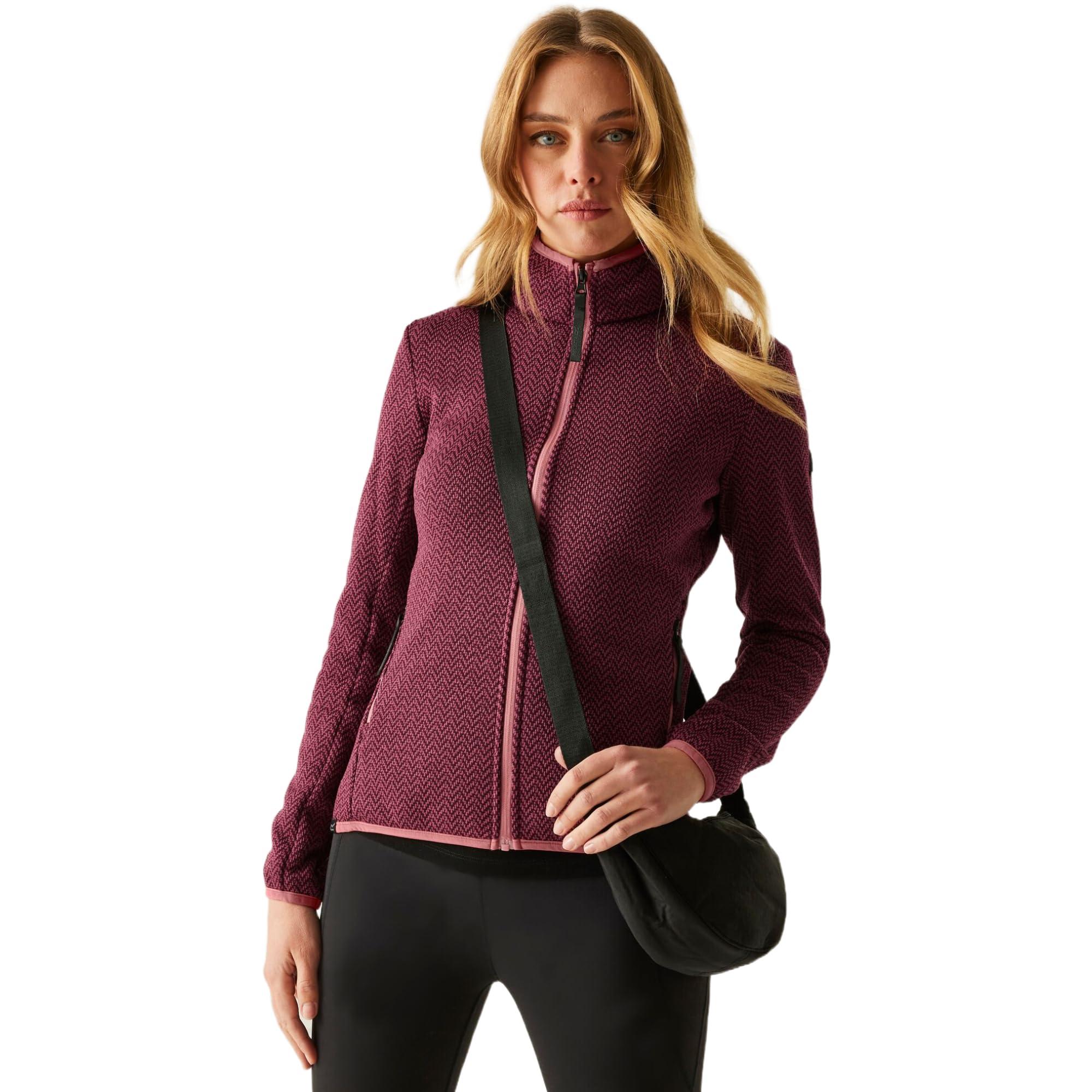 Regatta Damen Flamino Fleecejacke – Full Zip, Mit Kapuze, Baumwoll-Polyester-Mix, Lässige Freizeitjacke