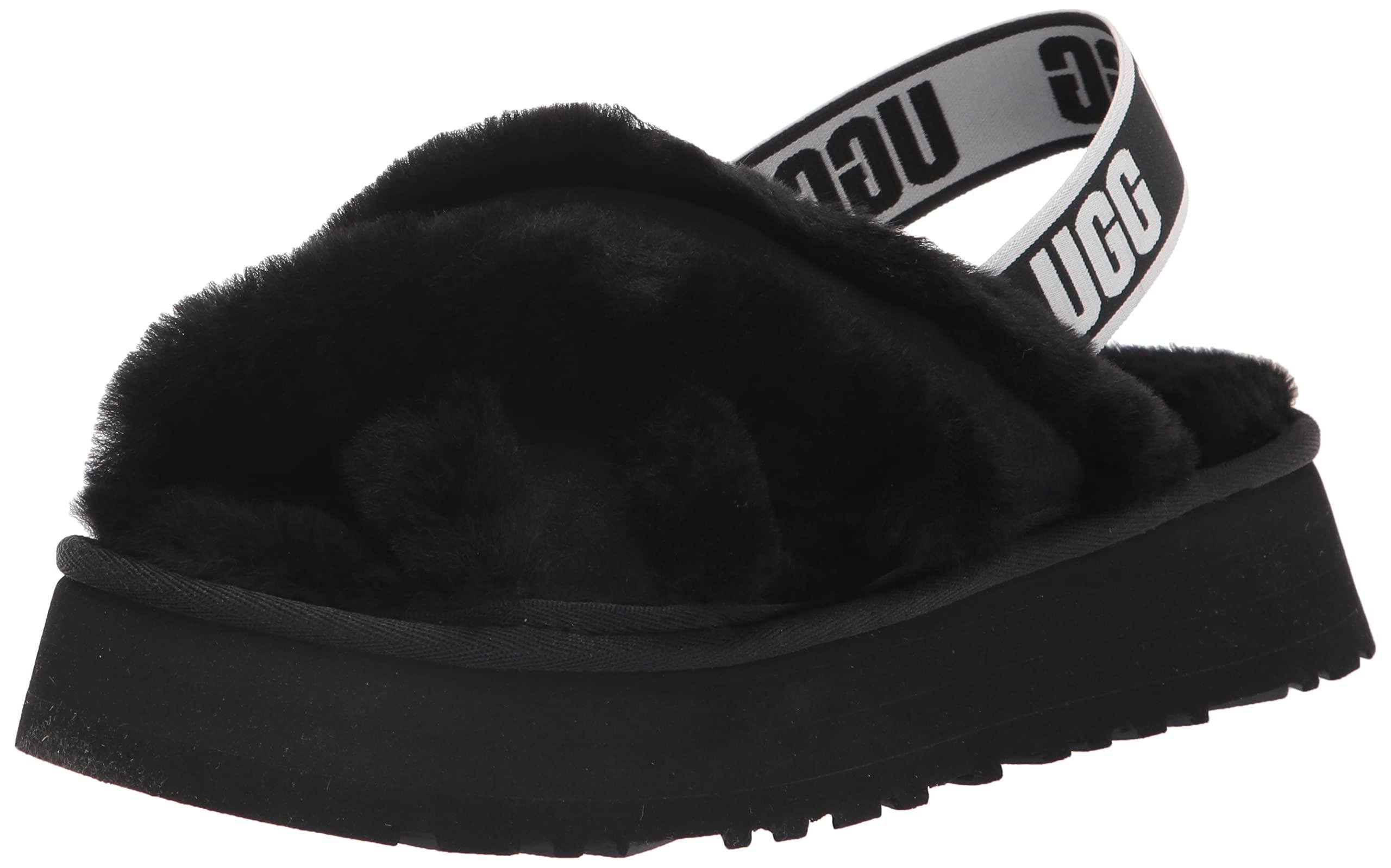 UGG Disco Cross Slide Slipper in Black Lyst