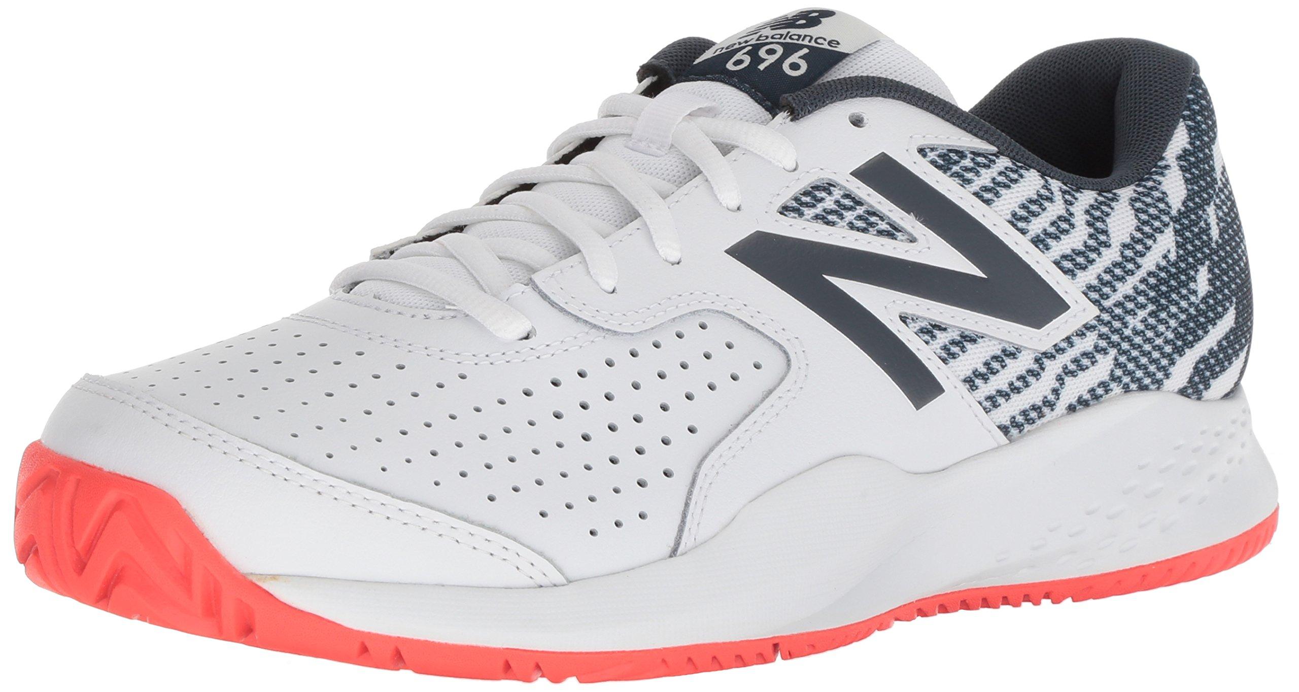 New Balance 696 V3 Hard Court Tennis Shoe in White for Men Lyst