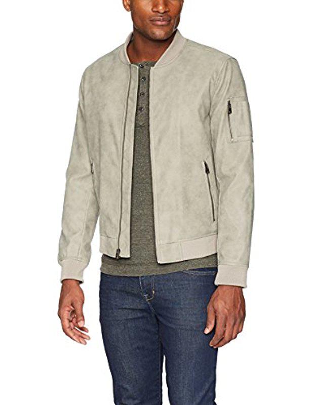 levi's men's faux suede varsity baseball bomber jacket
