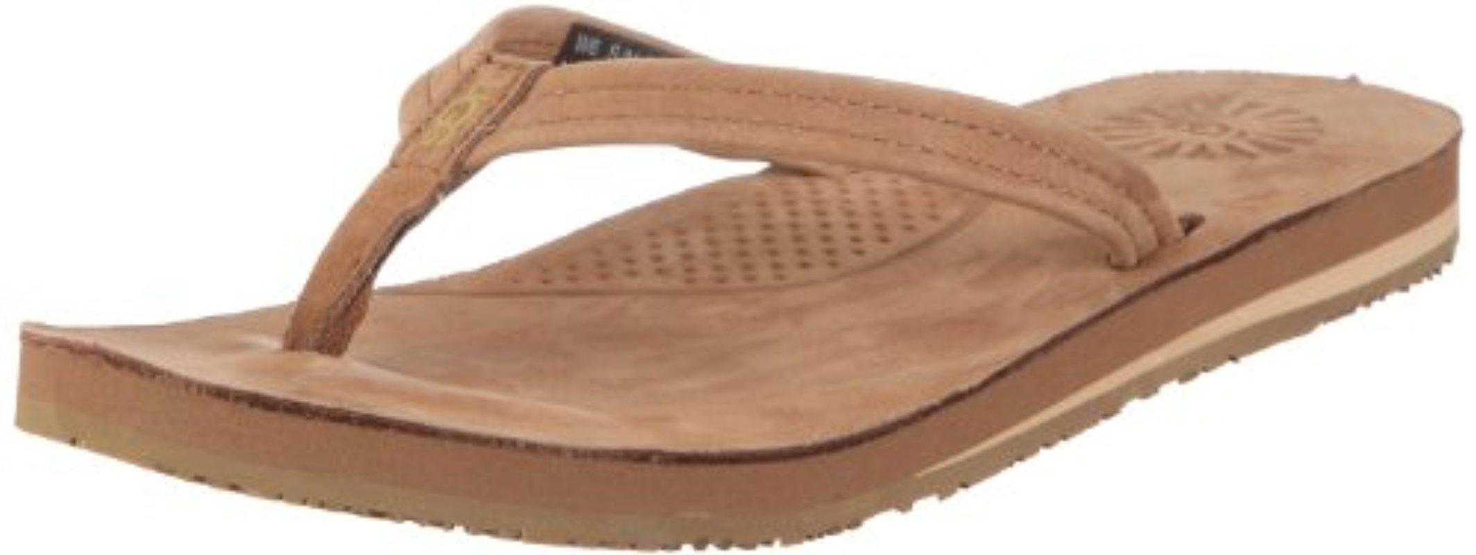 UGG Kayla Flip Flop in Brown Lyst