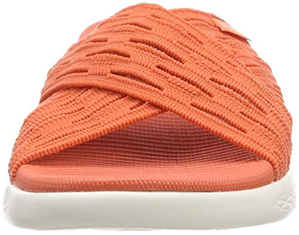 skechers espadrilles mujer naranja