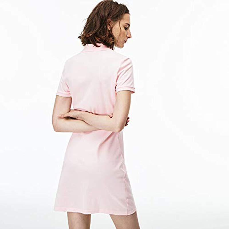 Lacoste Leather Ef8470 Dress in Pink - Lyst