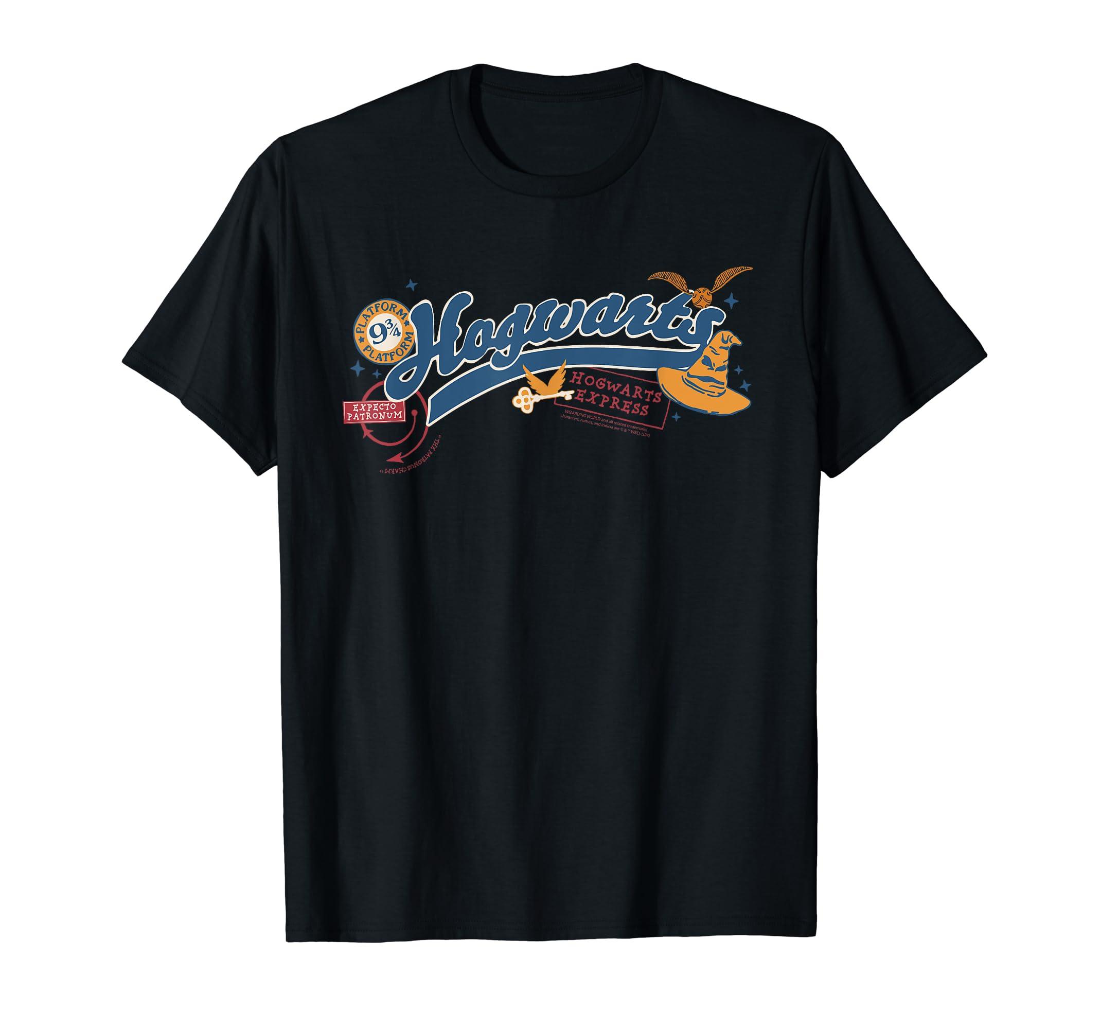 Amazon Essentials Harry Potter Hogwarts Varsity Icons T shirt in