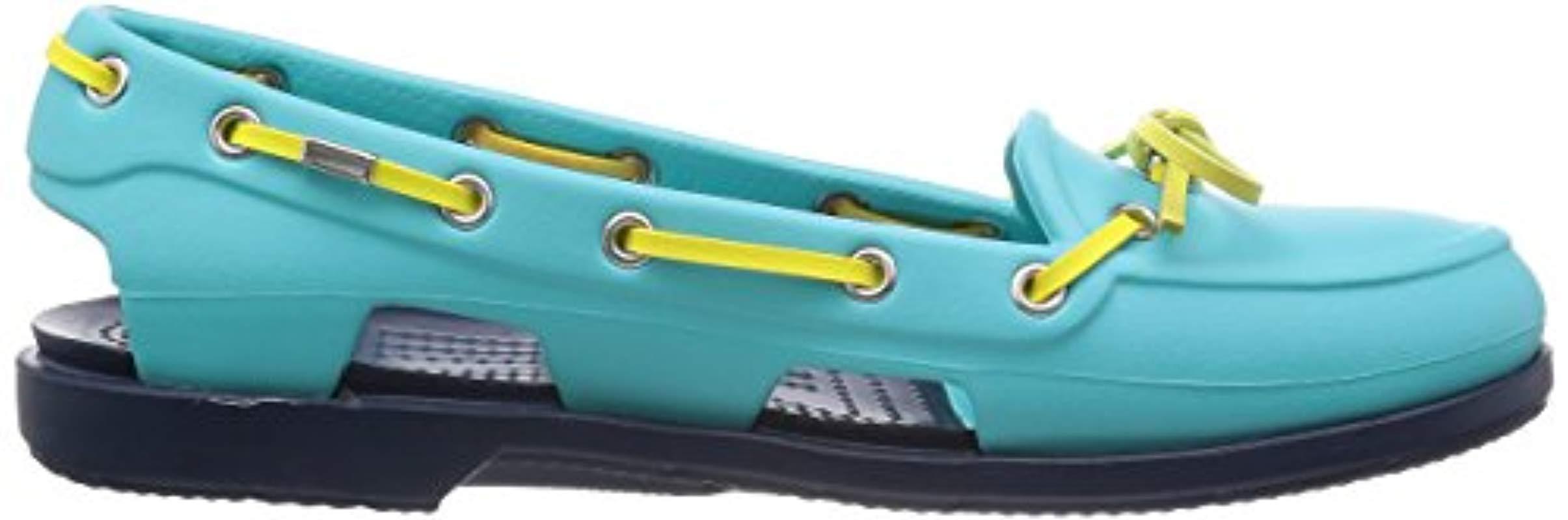 crocs beach line boat shoes
