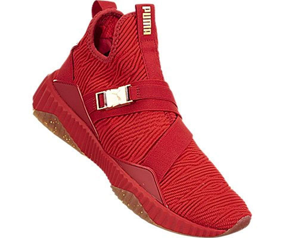 puma mid defy red
