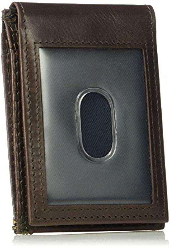Nautica Rfid Blocking 100 Leather Front Pocket Wallet in
