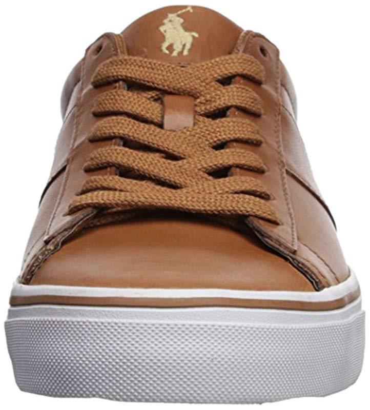 Polo Ralph Lauren Sayer Sneaker in Tan (Brown) for Men - Lyst