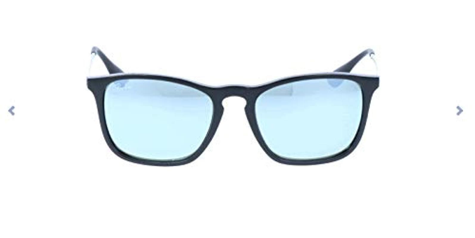 Ray-Ban Rb4187 Chris Square Sunglasses in Black - Lyst