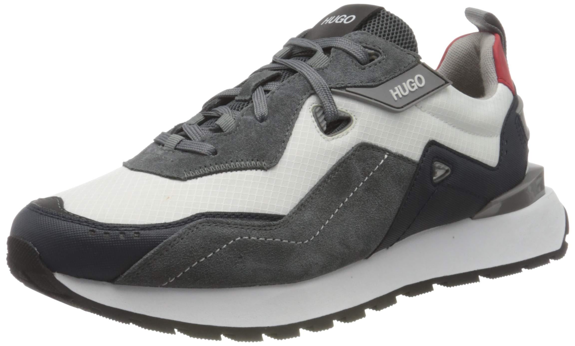 HUGO Cubite_Runn_mx Sneaker in Rot für Herren - Lyst