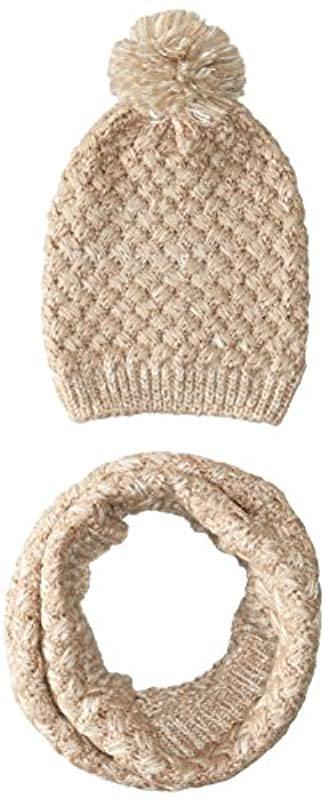 betsey johnson snood and beanie