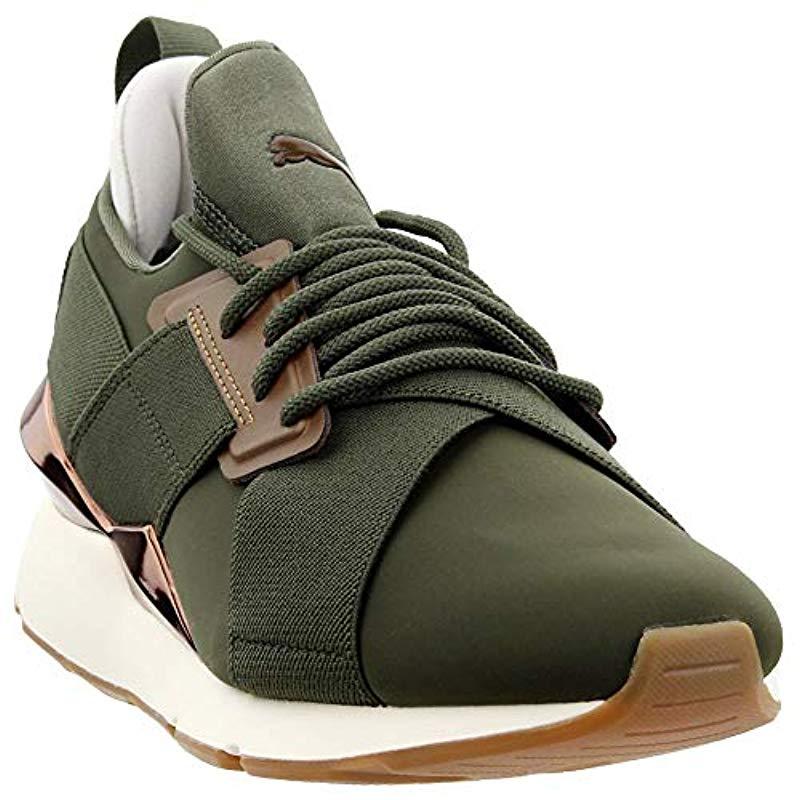 puma muse olive green