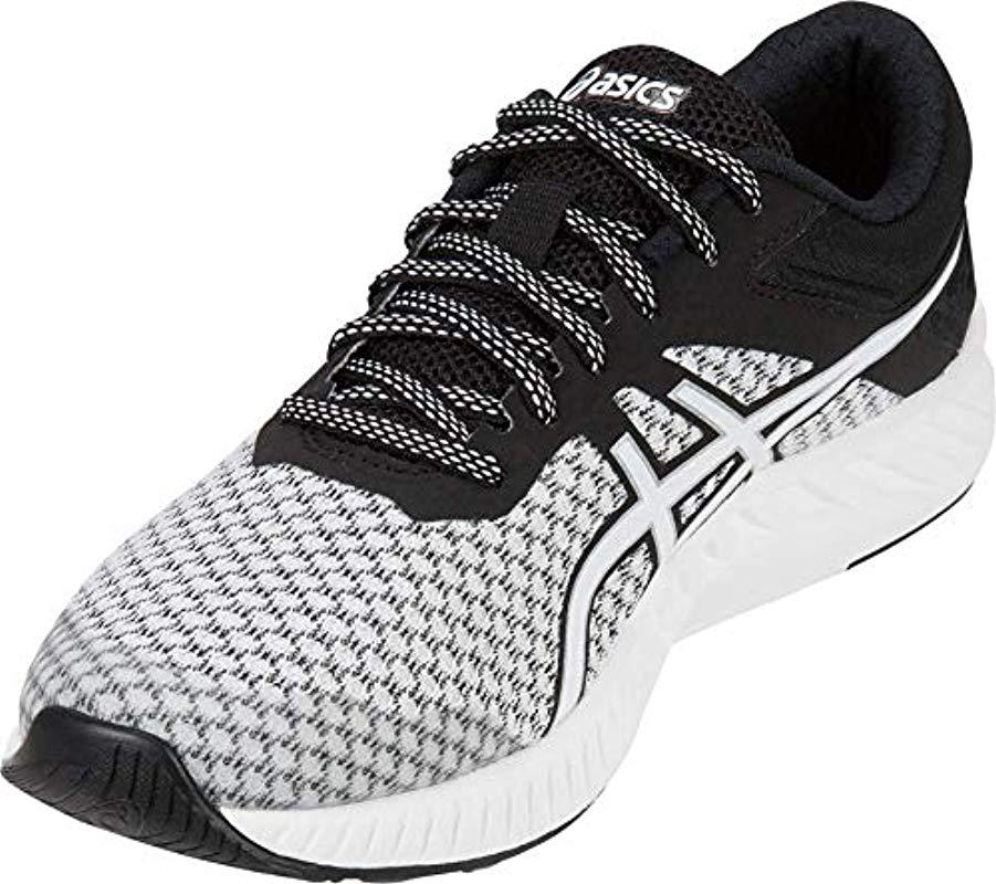 Asics Lace Fuze X Lyte 2 Running Shoes in White/Black