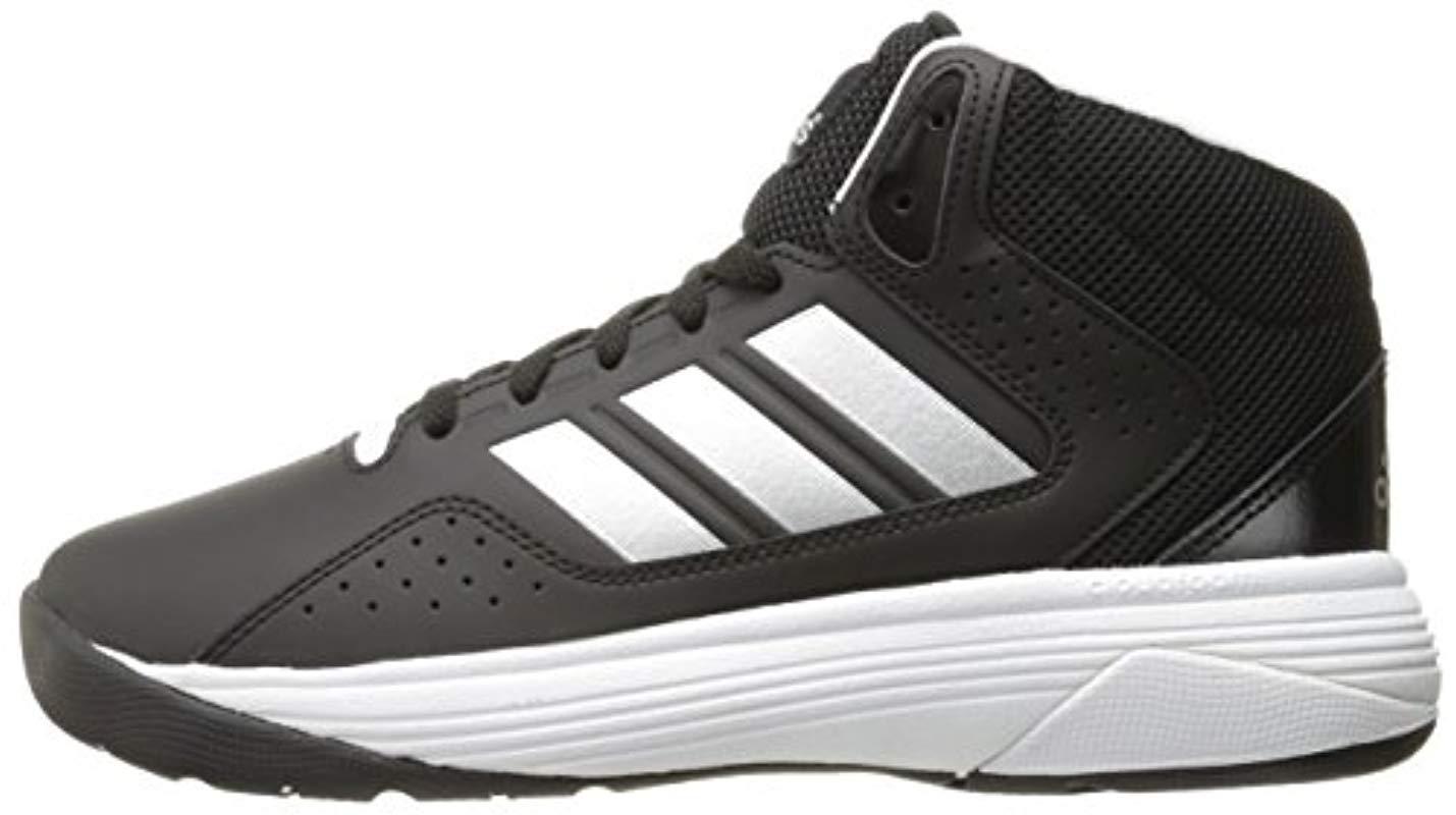 adidas Leather Neo Cloudfoam Ilation Mid Wide Basketball Shoe in Black ...