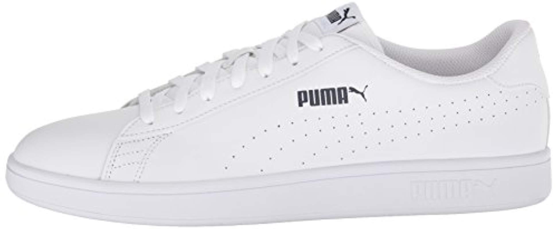 puma men's smash leather perf sneaker