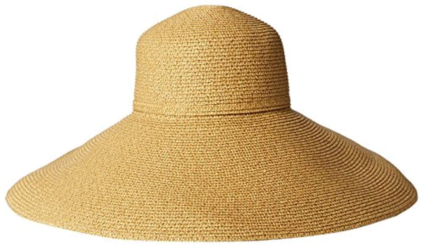 Gottex Belladonna Wide Brim Packable Sun Hat, Rated Upf 50 For Max Sun  Protection in Metallic | Lyst