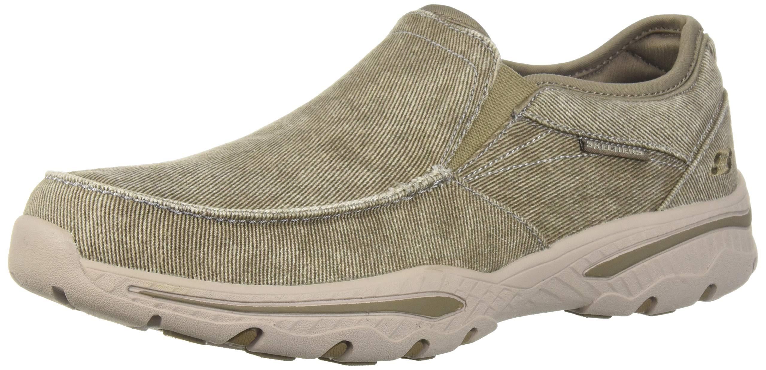 Skechers Canvas Relaxed Fit-creston-moseco Moccasin, Taupe, 10 M Us for Men  - Save 66% | Lyst