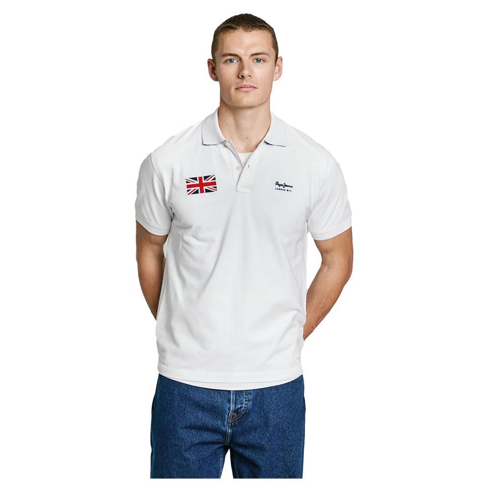 Pepe Jeans Camiseta Para Hombre Aris, Blanco (Off-White), XG Tshirt Hombre